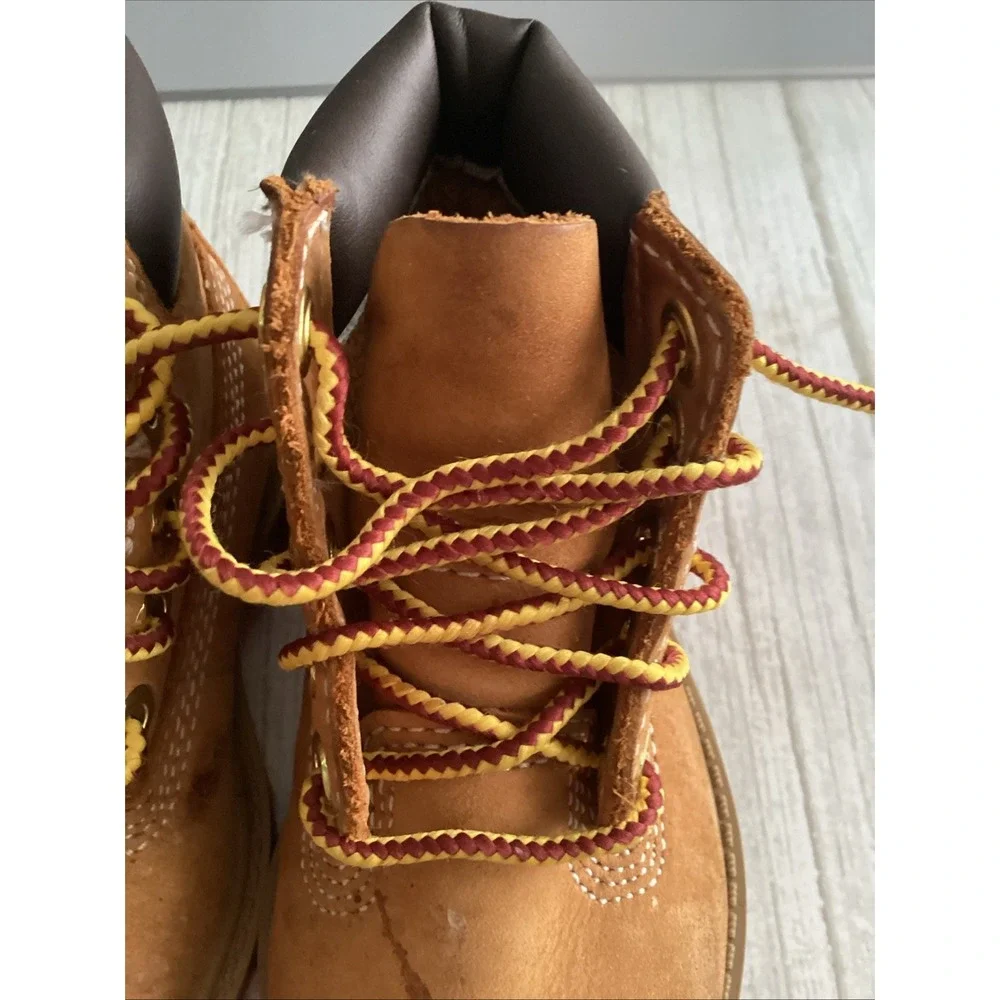 Timberland Toddler Nubuck Leather Lug Sole Lace Up Ankle Boots Brown Size 5 M US
